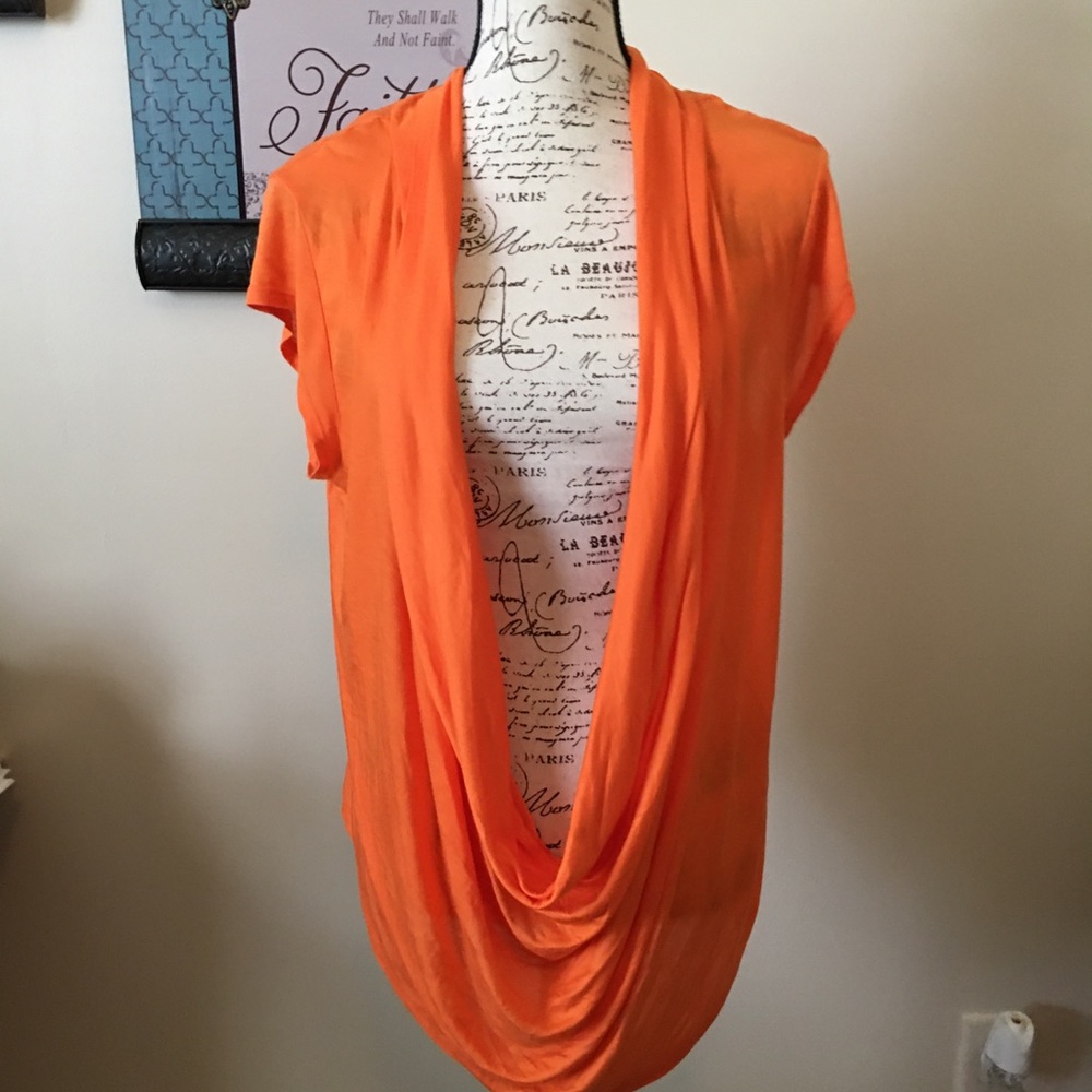 🔥Women Draped Large Top Orange 🍊
